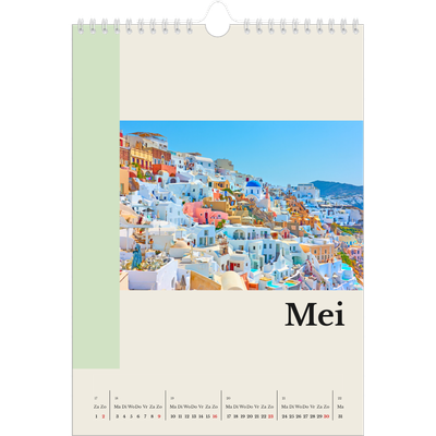 Fotokalender A4 (20 x 30 cm) — Bezienswaardigheden van de wereld [Mei]