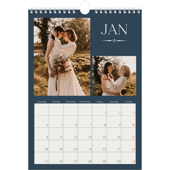 Fotokalender A4 — Leisteen & schreef