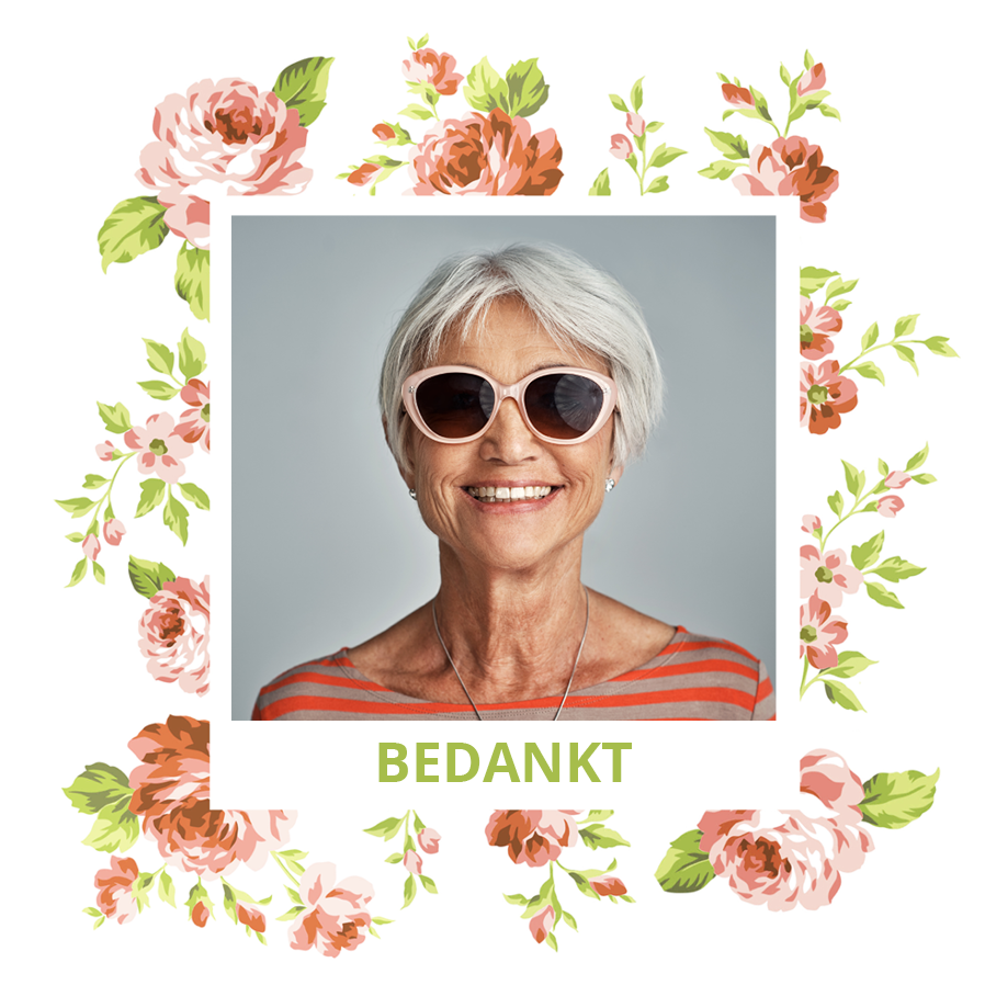 Bedankkaarten — Vintage bloemen