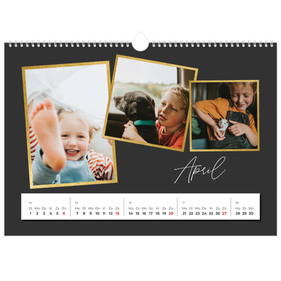 Fotokalender A3 — Herinneringen verzamelen [April]