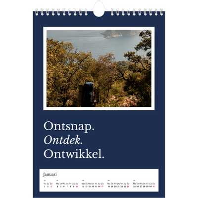 Fotokalender A4 (20 x 30 cm) — Redactionele Aarde [Januari]