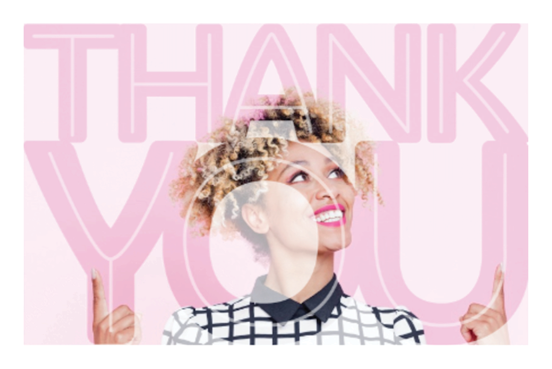 Bedankkaarten — Thank You - groot