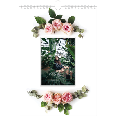 Verjaardagskalenders A4 — Kleurrijke bloemenachtergrond [omslag]