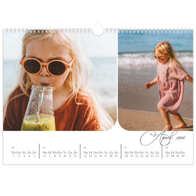 Fotokalender A3 — Momentopnamen en schrift [April]