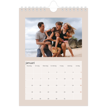 Fotokalender A5 — Achtergrond in aardetinten