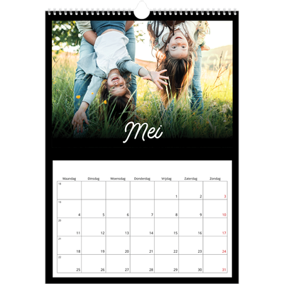 A3 Jaarkalender — Zwart [omslag]