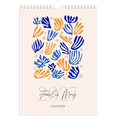 Fotokalender A4 (20 x 30 cm) — Minimalistisch koraal [omslag]