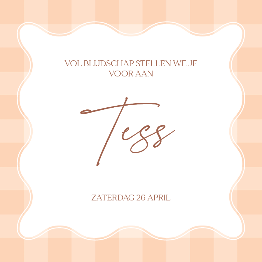 Uitnodigingen — Pastel golfjes