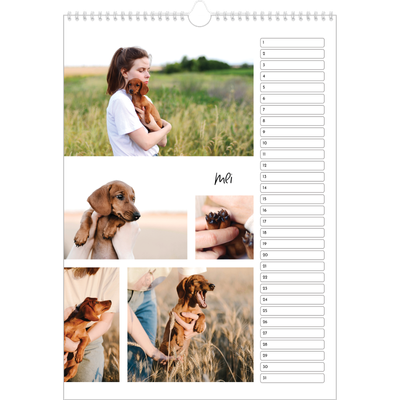 Verjaardagskalenders A3 — Foto arrangement [Mei]