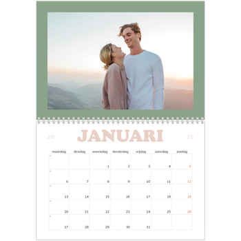 Fotokalender A4 Dubbel — Retro stijl frames