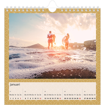 Fotokalender Vierkant — Geometrisch achtergrondpatronen