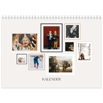 Fotokalender A4 Dubbel (30 x 40 cm) — Fotowand gallerij [omslag]