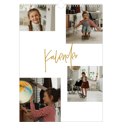 A3 Jaarkalender — Goudkleurige letters [omslag]