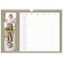 A3 Familieplanners — Warme aardetinten - gezinsplanner 5 personen [Januari]