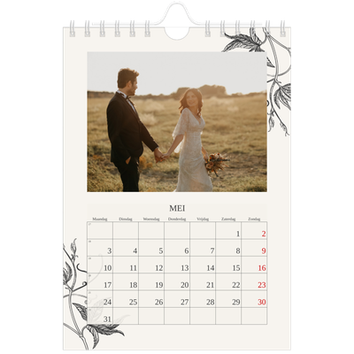 Fotokalender A5 — Inkt & klimop [Mei]