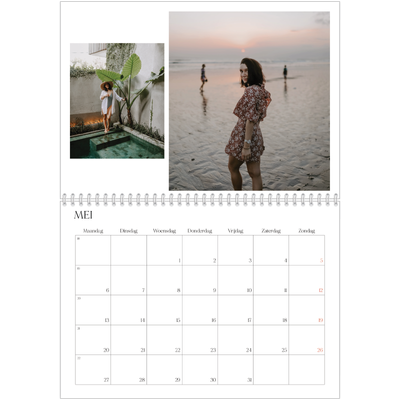 Fotokalender A4 Dubbel (30 x 40 cm) — Surfing sunsets [omslag]