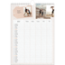 A4 Familieplanners — Natuurlijke handcraft - gezinsplanner 5 personen [Mei]