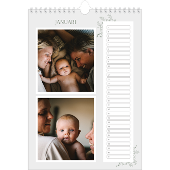 Fotokalender A4 — Hand gemaakte bloemen