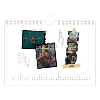 Fotokalender A5 — Plakboek flair [April]