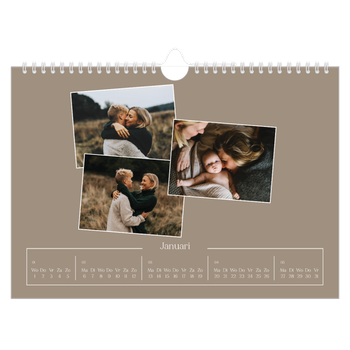 Fotokalender A4 — Gemaakte herinneringen