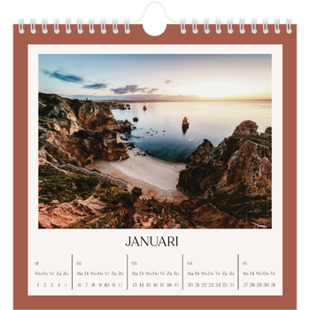 Fotokalender Vierkant — Klassieke kleuren