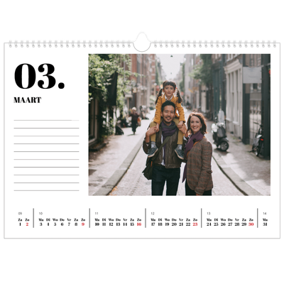 Fotokalender A3 — Serif en momenten [Maart]