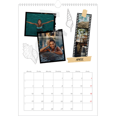 A3 Jaarkalender — Plakboek flair [April]