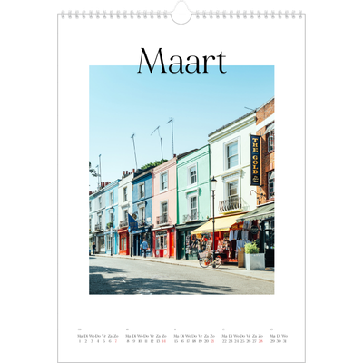 A3 Jaarkalender — Mijn reisverhaal - Londen [Maart]