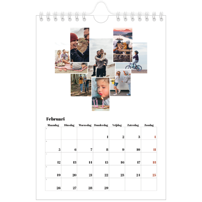 Fotokalender A5 — Collage shapes [Februari]