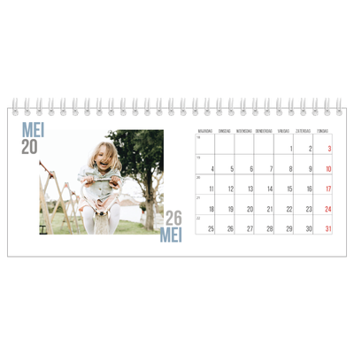 Bureaukalenders — Dubbele tekst [omslag]