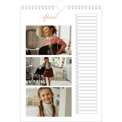 Verjaardagskalenders A4 — Fotobox [April]