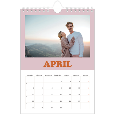 Fotokalender A5 — Retro stijl frames [April]