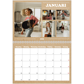 Fotokalender A4 Dubbel — Magazine stijl