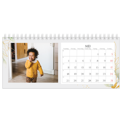 Bureaukalenders — Bloemen splash [omslag]