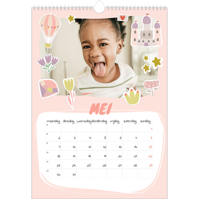 A3 Jaarkalender — Regenboog eenhoorn [omslag]