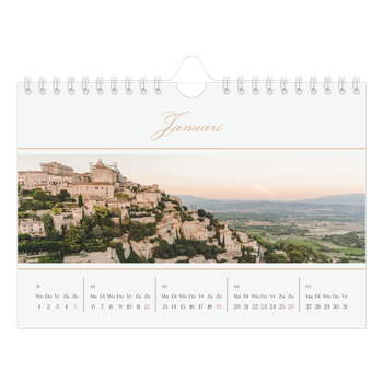 Fotokalender A5 — Gouden banner