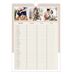 A4 Familieplanners — Aardse tonen - gezinsplanner 3 personen [Maart]