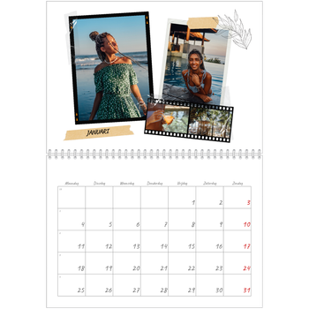 Fotokalender A4 Dubbel — Plakboek flair