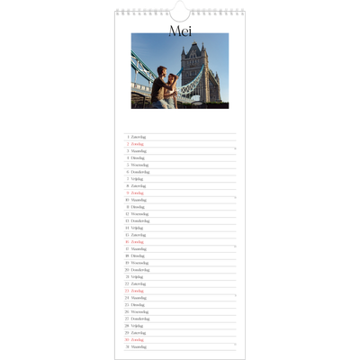 Smalle kalender  — Mijn reisverhaal - Londen [Mei]