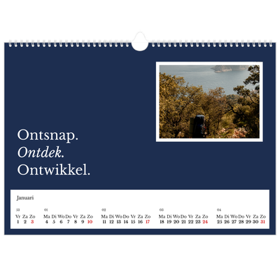 Fotokalender A3 — Redactionele Aarde [Januari]