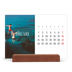 Bureaukalender met houten standaard  — Eindeloze ontsnapping [Februari]