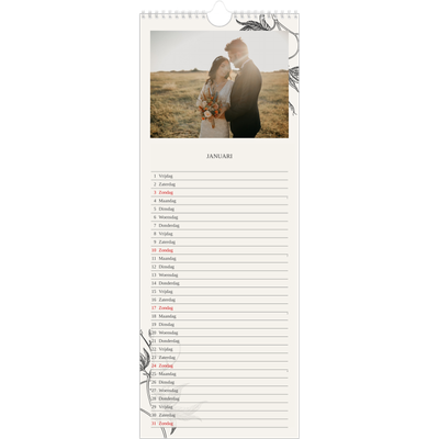 Smalle kalender  — Inkt & klimop [Januari]