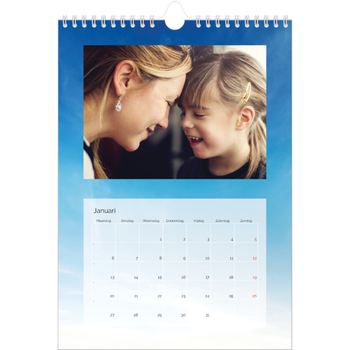 Fotokalender A4 — Wolkenachtergrond