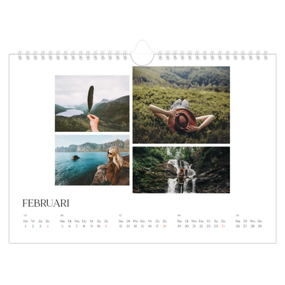 Fotokalender A4 — Surfing sunsets [Februari]