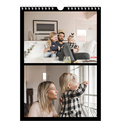 Fotokalender A4 (20 x 30 cm) — Foto in zwart kader [omslag]