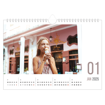 Fotokalender A4 — Maandnummers