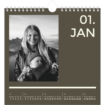 Fotokalender Vierkant — Modern en gedurft