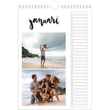 Fotokalender A4 — Handgeschreven letters