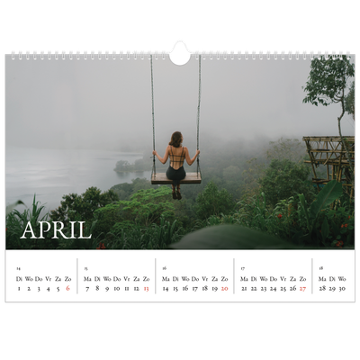 Fotokalender A3 — Schreefletters [April]