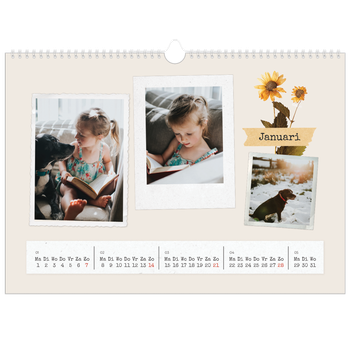 Fotokalender A3 — Vintage scrapbook